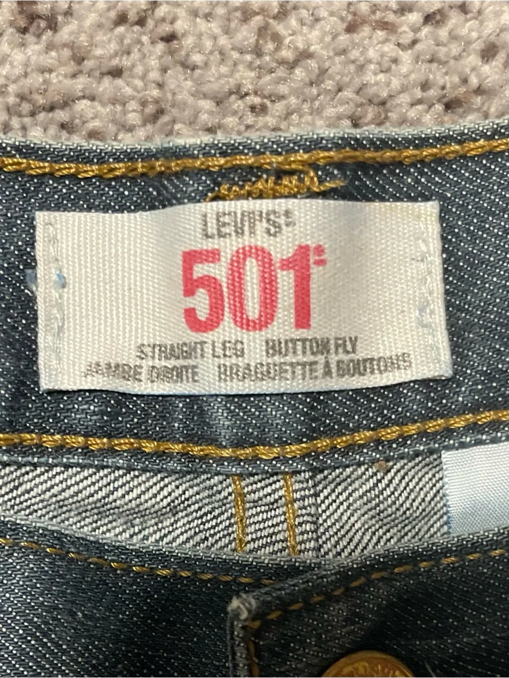 Vintage Levi’s 501 Button Fly Jeans 30x30 Made in Mexico Faded Wash Y2K Straight - Picture 5 of 9
